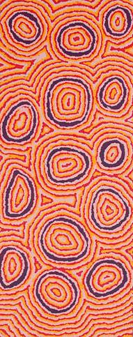 Australian Indigenous (Aboriginal and Torres Strait Islander) artwork by NORMA GILES of Kayili Artists. The title is Kapitu Kapitu. [07-040] (Acrylic on Linen)