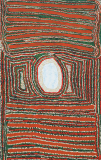 Australian Indigenous (Aboriginal and Torres Strait Islander) artwork by NANCY TAYLOR of Martumili Artists. The title is Karlajaltu Yinta. [08-842] (Acrylic on Canvas)