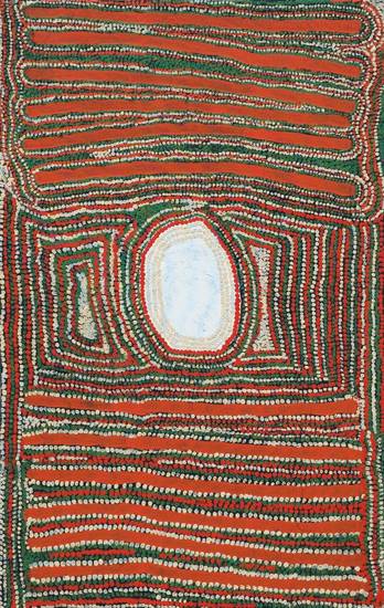 Australian Indigenous (Aboriginal and Torres Strait Islander) artwork by NANCY TAYLOR of Martumili Artists. The title is Karlajaltu Yinta. [08-842] (Acrylic on Canvas)
