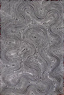 Australian Indigenous (Aboriginal and Torres Strait Islander) artwork by JAKE TJAPALTJARRI of Papunya Tula Artists. The title is Karrilwarra. [JT0810272] (Acrylic on Linen)