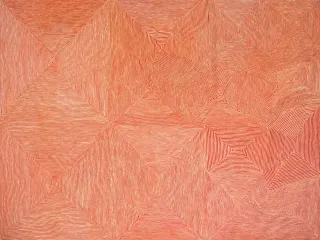 Australian Indigenous (Aboriginal and Torres Strait Islander) artwork by GEORGE TJUNGURRAYI of Papunya Tula Artists. The title is Kirrimalunya. [GT0810038] (Acrylic on Belgian Linen)