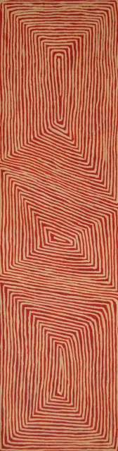 Australian Indigenous (Aboriginal and Torres Strait Islander) artwork by GEORGE TJUNGURRAYI of Papunya Tula Artists. The title is Kirrimalunya. [GT1210070] (Acrylic on Belgian Linen)