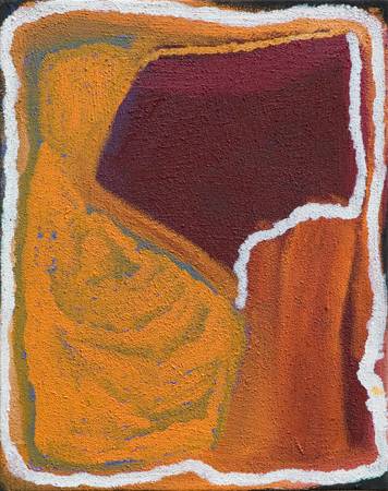 Australian Indigenous (Aboriginal and Torres Strait Islander) artwork by JAN BILLYCAN of Bidyadanga Artists (Yulparija & Mangala). The title is Kirriwirri. [25390] (Acrylic on Linen)