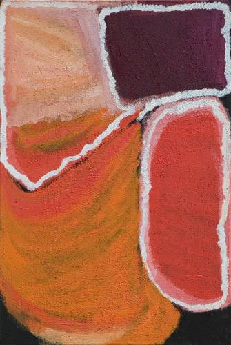 Australian Indigenous (Aboriginal and Torres Strait Islander) artwork by JAN BILLYCAN of Bidyadanga Artists (Yulparija & Mangala). The title is Kirriwirri. [25606] (Acrylic on Linen)