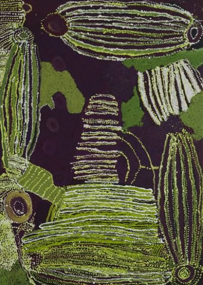 Australian Indigenous (Aboriginal and Torres Strait Islander) artwork by WINGU TINGIMA of Tjungu Palya Artists. The title is Kungkarrakalpa. [08331] (Acrylic on Canvas)