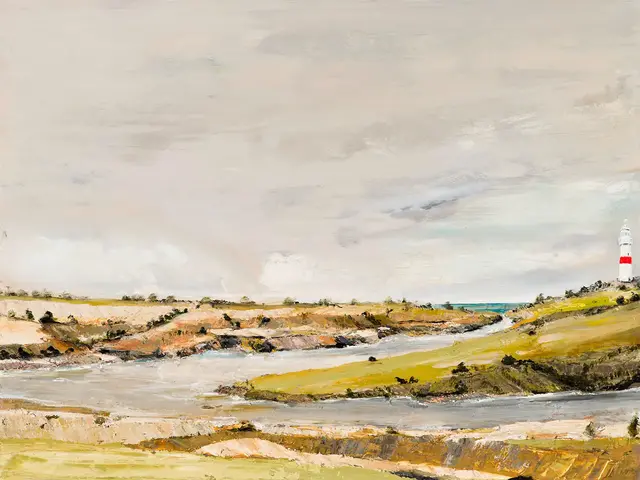 Australian Indigenous (Aboriginal and Torres Strait Islander) artwork by AMANDA PENROSE HART of Miscellaneous Artists. The title is Low Head Lighthouse. [APH201706032] (Oil on Canvas)