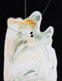 Australian Indigenous (Aboriginal and Torres Strait Islander) artwork by TIMO HOGAN of Spinifex Artists. The title is Lake Baker. [24-486] (Acrylic and Sand on Linen)