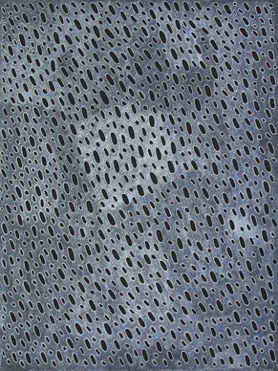 Australian Indigenous (Aboriginal and Torres Strait Islander) artwork by JANE YOUNG of Tangentyere Artists. The title is Little Rocks in Simpson Desert. [JY10C4311] (Acrylic on Canvas)