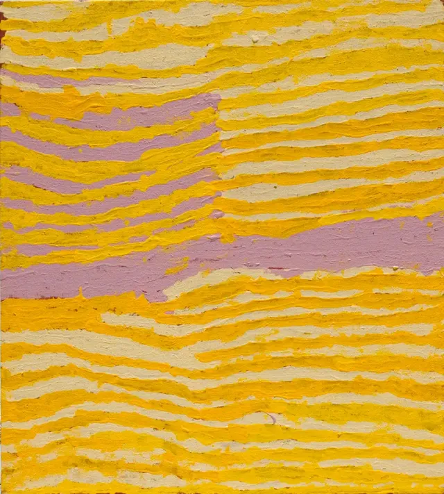 Australian Indigenous (Aboriginal and Torres Strait Islander) artwork by MAKINTI NAPANANGKA of Papunya Tula Artists. The title is Lupulnga. [MN0701098] (Acrylic on Canvas)