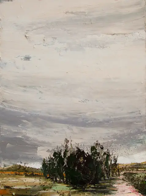 Australian Indigenous (Aboriginal and Torres Strait Islander) artwork by AMANDA PENROSE HART of Miscellaneous Artists. The title is Maneela. [APH201602002] (Oil on Canvas)