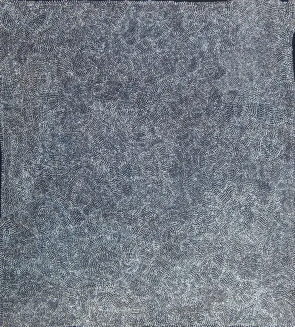 Australian Indigenous (Aboriginal and Torres Strait Islander) artwork by MOLLY NAMPITJIN MILLER of Ninuku Arts. The title is Mamungara. [15-111] (Acrylic on Belgian Linen)