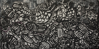 Australian Indigenous (Aboriginal and Torres Strait Islander) artwork by SONIA KURARRA of Mangkaja Artists. The title is Martuwarra. [358/15] (Atelier Acrylic Paint on 14oz Canvas)