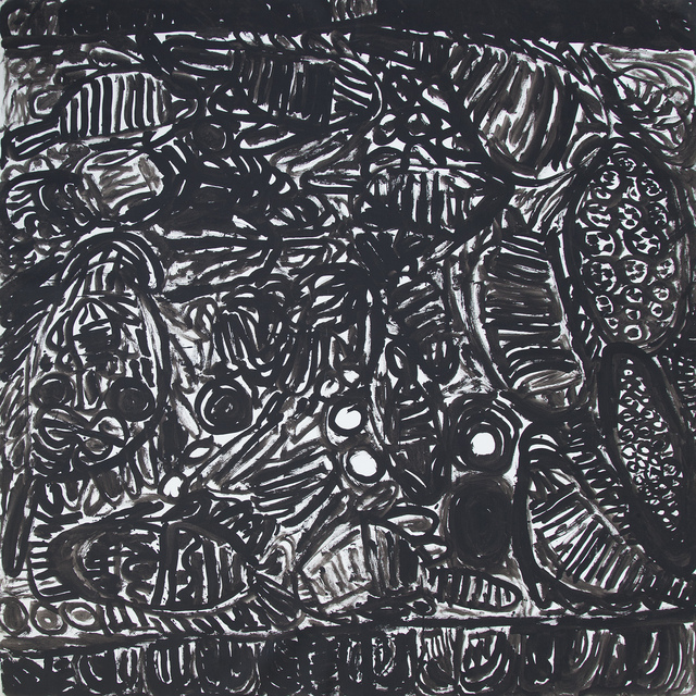 Australian Indigenous (Aboriginal and Torres Strait Islander) artwork by SONIA KURARRA of Mangkaja Artists. The title is Martuwarra. [238/15] (Atelier Acrylic Paint on 14oz Canvas)