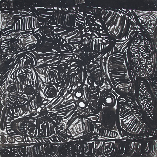 Australian Indigenous (Aboriginal and Torres Strait Islander) artwork by SONIA KURARRA of Mangkaja Artists. The title is Martuwarra. [238/15] (Atelier Acrylic Paint on 14oz Canvas)