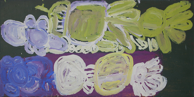 Australian Indigenous (Aboriginal and Torres Strait Islander) artwork by SONIA KURARRA of Mangkaja Artists. The title is Martuwarra. [51/15] (Atelier Acrylic Paint on 14oz Canvas)