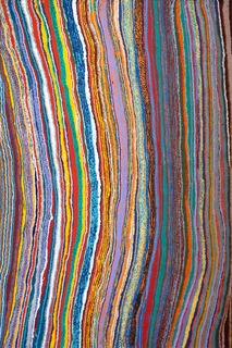 Australian Indigenous (Aboriginal and Torres Strait Islander) artwork by MULYATINGKI MARNEY of Martumili Artists. The title is Mukurtu. [10-23 ] (Acrylic on Linen)