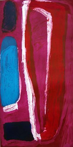 Australian Indigenous (Aboriginal and Torres Strait Islander) artwork by MIRDIDINGKINGATHI JUWARNDA SALLY GABORI of Mornington Island Artists. The title is Makarrki. [4759-12/25-SG-0909] (Etching - Edition of 25)