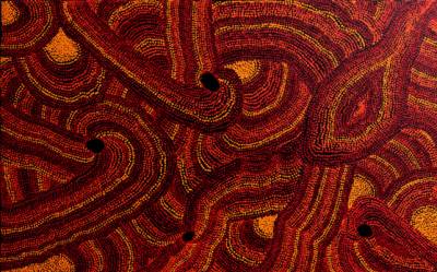 Australian Indigenous (Aboriginal and Torres Strait Islander) artwork by RENITA STANLEY of Ernabella Artists. The title is Malilanya. [232-12] (Acrylic on Canvas)