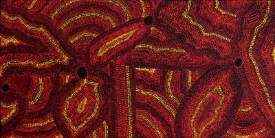 Australian Indigenous (Aboriginal and Torres Strait Islander) artwork by RENITA STANLEY of Ernabella Artists. The title is Malilanya. [245-12] (Acrylic on Canvas)