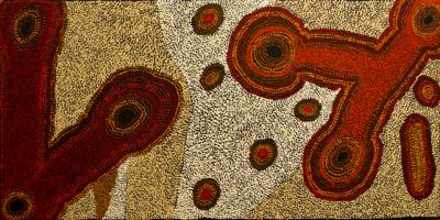 Australian Indigenous (Aboriginal and Torres Strait Islander) artwork by RENITA STANLEY of Ernabella Artists. The title is Malilanya. [292-12] (Acrylic on Canvas)