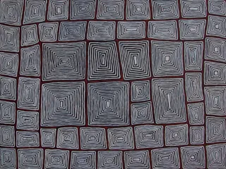 Australian Indigenous (Aboriginal and Torres Strait Islander) artwork by RONNIE TJAMPITJINPA of Papunya Tula Artists. The title is Malparingya. [RT0312045] (Acrylic on Belgian Linen)