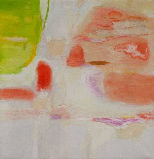 Australian Indigenous (Aboriginal and Torres Strait Islander) artwork by VICTORIA CATTONI of Miscellaneous Artists. The title is Man Smelling the Grass. [VC_2-3_2012] (Oil on Linen)