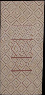 Australian Indigenous (Aboriginal and Torres Strait Islander) artwork by GARAWAN WANAMBI of Buku-Larrnggay Mulka (Yirrkala). The title is Marrangu. [3671Y] (Bark Painting)