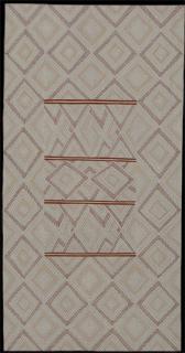 Australian Indigenous (Aboriginal and Torres Strait Islander) artwork by GARAWAN WANAMBI of Buku-Larrnggay Mulka (Yirrkala). The title is Marrangu. [3696N] (Bark Painting)