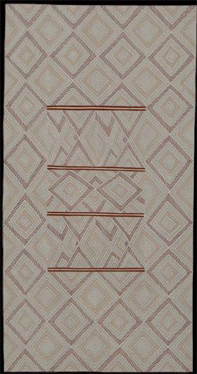 Australian Indigenous (Aboriginal and Torres Strait Islander) artwork by GARAWAN WANAMBI of Buku-Larrnggay Mulka (Yirrkala). The title is Marrangu. [3696N] (Bark Painting)