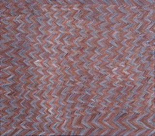 Australian Indigenous (Aboriginal and Torres Strait Islander) artwork by DOREEN REID NAKAMARRA of Papunya Tula Artists. The title is Marrapinti. [DR0804068] (Acrylic on Belgian Linen)