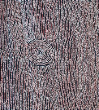 Australian Indigenous (Aboriginal and Torres Strait Islander) artwork by NANYUMA NAPANGATI of Papunya Tula Artists. The title is Marrapinti. [NN1506057] (Acrylic on Belgian Linen)