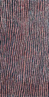 Australian Indigenous (Aboriginal and Torres Strait Islander) artwork by NANYUMA NAPANGATI of Papunya Tula Artists. The title is Marrapinti. [NN1603080] (Acrylic on Belgian Linen)
