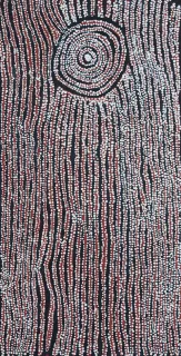 Australian Indigenous (Aboriginal and Torres Strait Islander) artwork by NANYUMA NAPANGATI of Papunya Tula Artists. The title is Marrapinti. [NN1510029] (Acrylic on Belgian Linen)