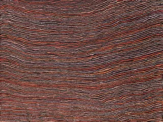 Australian Indigenous (Aboriginal and Torres Strait Islander) artwork by NANYUMA NAPANGATI of Papunya Tula Artists. The title is Marrapinti. [NN1611048] (Acrylic on Belgian Linen)
