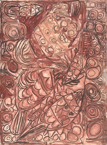 Australian Indigenous (Aboriginal and Torres Strait Islander) artwork by SONIA KURARRA of Mangkaja Artists. The title is Martuwarra. [400/16] (Atelier Acrylic, 250gsm Velin Arches)