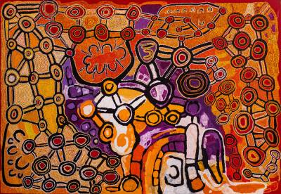 Australian Indigenous (Aboriginal and Torres Strait Islander) artwork by VARIOUS SPINIFEX ARTISTS (COLLABORATIVE) of Spinifex Artists. The title is Minyma Tjuta. [19-323] (Acrylic on Linen)