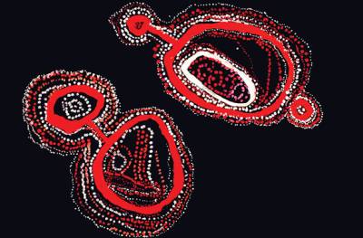 Australian Indigenous (Aboriginal and Torres Strait Islander) artwork by LAWRENCE PENNINGTON of Spinifex Artists. The title is Mituna. [20-101] (Acrylic on Linen)