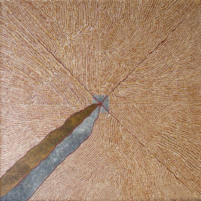 Australian Indigenous (Aboriginal and Torres Strait Islander) artwork by KATHLEEN PETYARRE of Miscellaneous Artists. The title is Mountain Devil Lizard Dreaming. [GAKP0310578] (Synthetic Polymer on Belgian Linen)