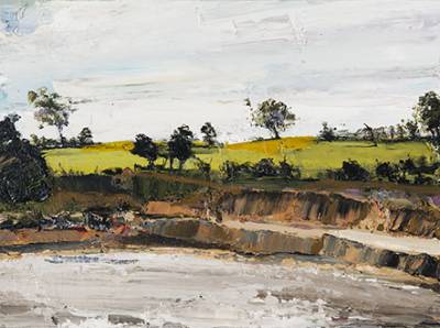 Australian Indigenous (Aboriginal and Torres Strait Islander) artwork by AMANDA PENROSE HART of Miscellaneous Artists. The title is Mt Muchison. [APH201706027] (Oil on Canvas)