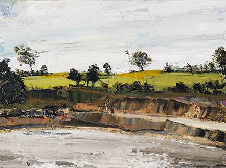 Australian Indigenous (Aboriginal and Torres Strait Islander) artwork by AMANDA PENROSE HART of Miscellaneous Artists. The title is Mt Muchison. [APH201706027] (Oil on Canvas)