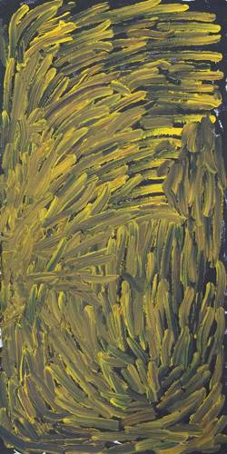 Australian Indigenous (Aboriginal and Torres Strait Islander) artwork by DAWN NARANATJIL of Mornington Island Artists. The title is My Birthplace. [1178-C-DN-0406] (Synthetic Polymer Paint on Canvas)