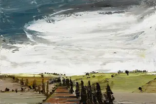 Australian Indigenous (Aboriginal and Torres Strait Islander) artwork by AMANDA PENROSE HART of Miscellaneous Artists. The title is Near Creancey. [APH201706028] (Oil on Board)