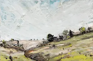 Australian Indigenous (Aboriginal and Torres Strait Islander) artwork by AMANDA PENROSE HART of Miscellaneous Artists. The title is New Sky. [APH201706029] (Oil on Board)