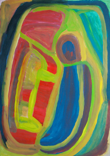 Australian Indigenous (Aboriginal and Torres Strait Islander) artwork by NYUJU STUMPY BROWN of Mangkaja Artists. The title is Ngapawarlu. [694/09] (Atelier Acrylic, 200gsm Fabriano)