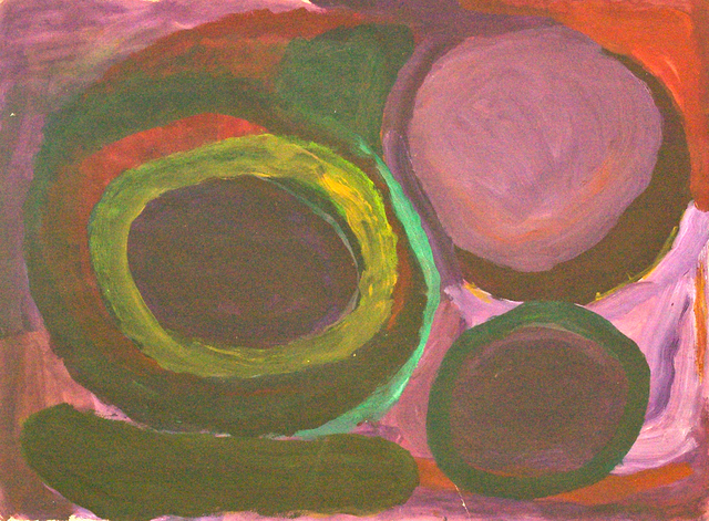 Australian Indigenous (Aboriginal and Torres Strait Islander) artwork by PAJI WAJINA HONEYCHILD YANKARR of Mangkaja Artists. The title is Ngarrjarang. [462/11] (Atelier Acrylic, 250gsm Velin Arches Paper)