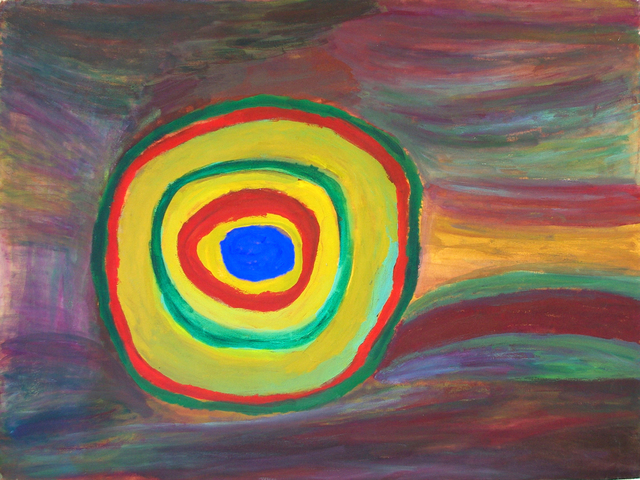 Australian Indigenous (Aboriginal and Torres Strait Islander) artwork by PAJI WAJINA HONEYCHILD YANKARR of Mangkaja Artists. The title is Ngarrjarangu. [pc346/03] (Atelier Artist Acrylic on 14oz Canvas)