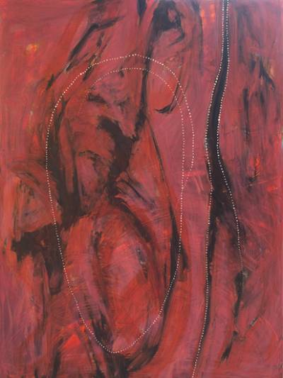 Australian Indigenous (Aboriginal and Torres Strait Islander) artwork by SHANE PICKETT of Miscellaneous Artists. The title is Natures Beauty in the Rock. [SP01694] (Acrylic on Linen)