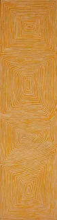 Australian Indigenous (Aboriginal and Torres Strait Islander) artwork by GEORGE TJUNGURRAYI of Papunya Tula Artists. The title is Ngamurrunya. [GT1210075] (Acrylic on Belgian Linen)