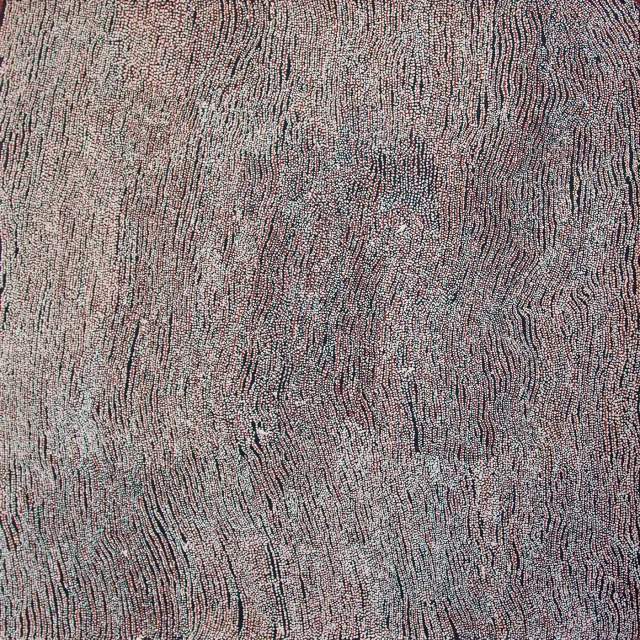 Australian Indigenous (Aboriginal and Torres Strait Islander) artwork by NANYUMA NAPANGATI of Papunya Tula Artists. The title is Ngaru. [NN1509060] (Acrylic on Belgian Linen)