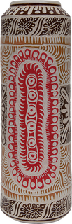 Australian Indigenous (Aboriginal and Torres Strait Islander) artwork by ALISON (MILYIKA) CARROLL of Ernabella Artists. The title is Ngayuku Walka. [304C-14] (Stoneware with Sgraffito)